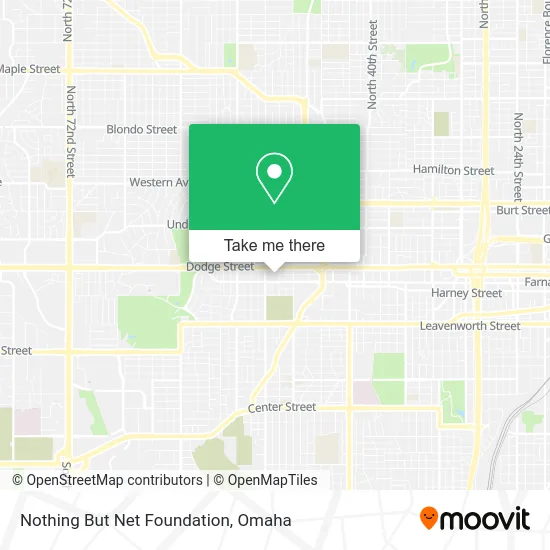 Nothing But Net Foundation map