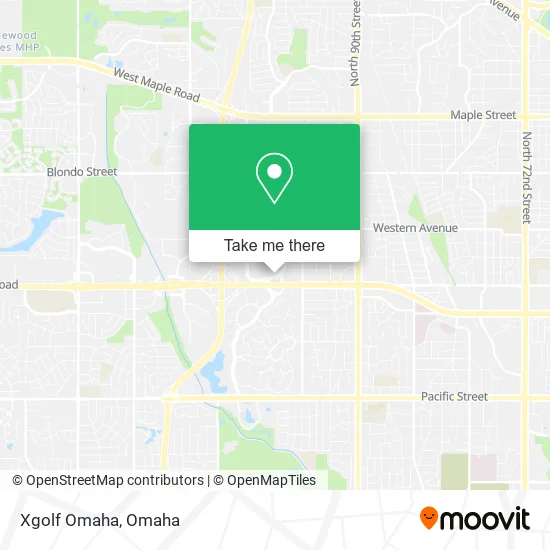 Xgolf Omaha map