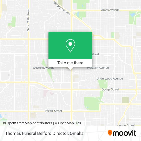Mapa de Thomas Funeral Belford Director