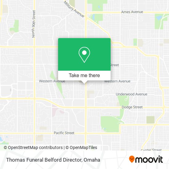 Thomas Funeral Belford Director map