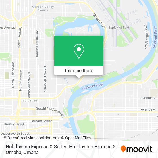 Mapa de Holiday Inn Express & Suites-Holiday Inn Express & Omaha