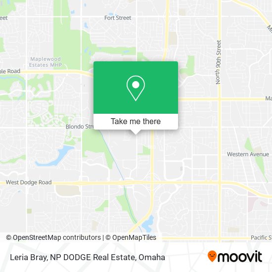 Leria Bray, NP DODGE Real Estate map