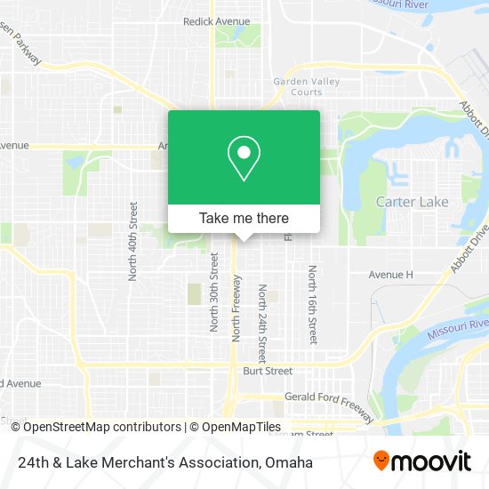 24th & Lake Merchant's Association map