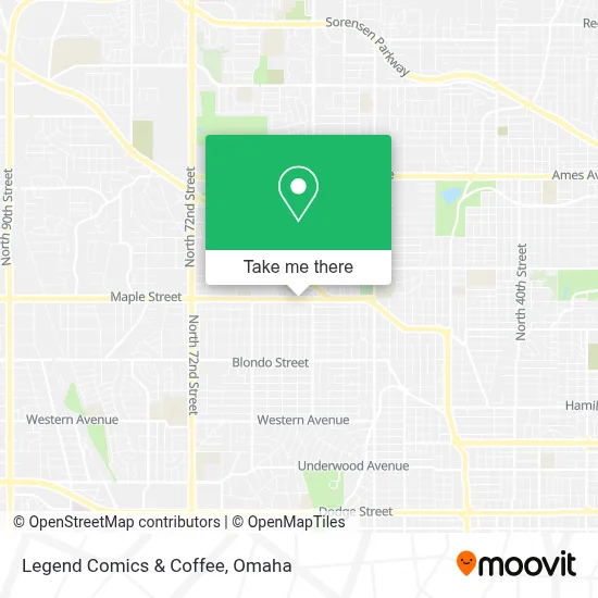 Legend Comics & Coffee map