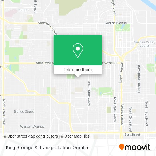 King Storage & Transportation map