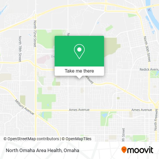 North Omaha Area Health map