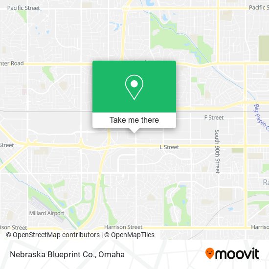 Mapa de Nebraska Blueprint Co.
