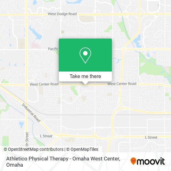 Mapa de Athletico Physical Therapy - Omaha West Center