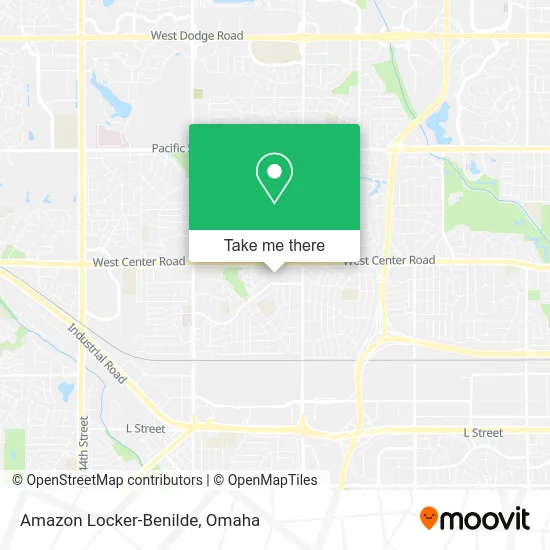 Amazon Locker-Benilde map