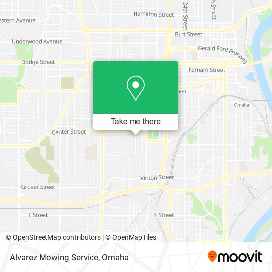 Alvarez Mowing Service map