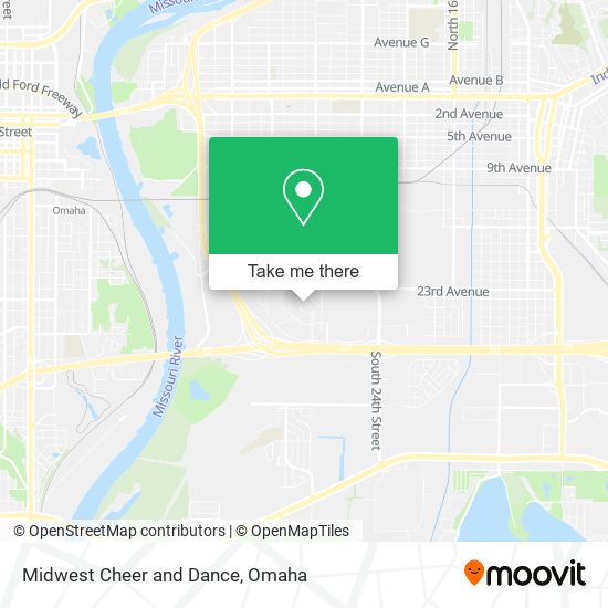 Midwest Cheer and Dance map