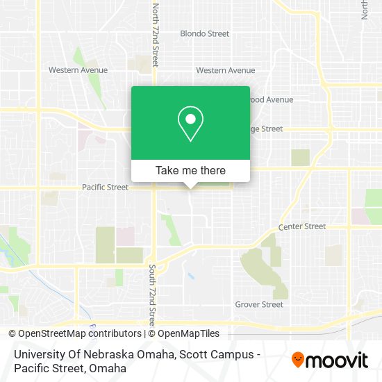 University Of Nebraska Omaha, Scott Campus - Pacific Street map