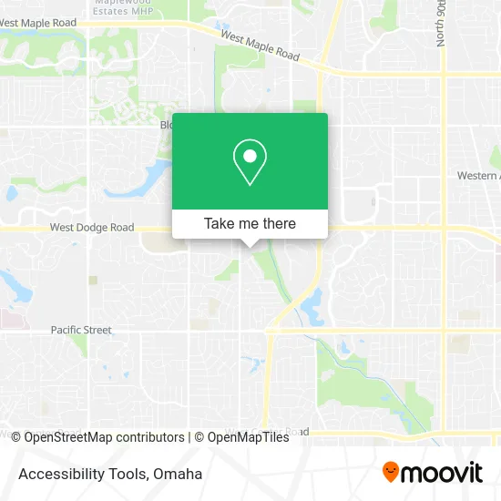 Accessibility Tools map