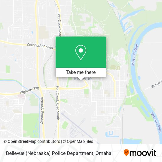 Mapa de Bellevue (Nebraska) Police Department