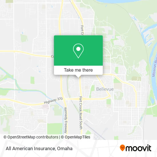 All American Insurance map