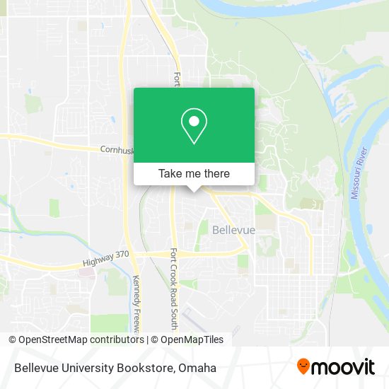 Bellevue University Bookstore map