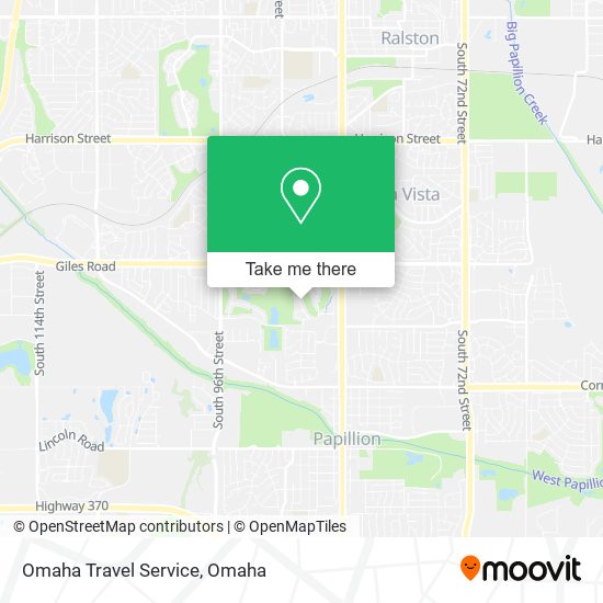 Omaha Travel Service map