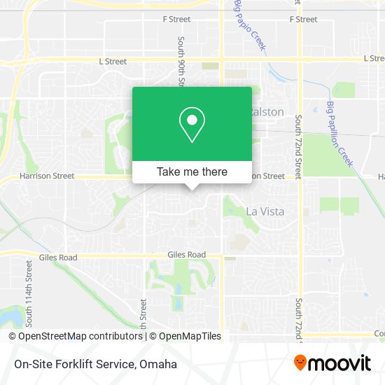 On-Site Forklift Service map