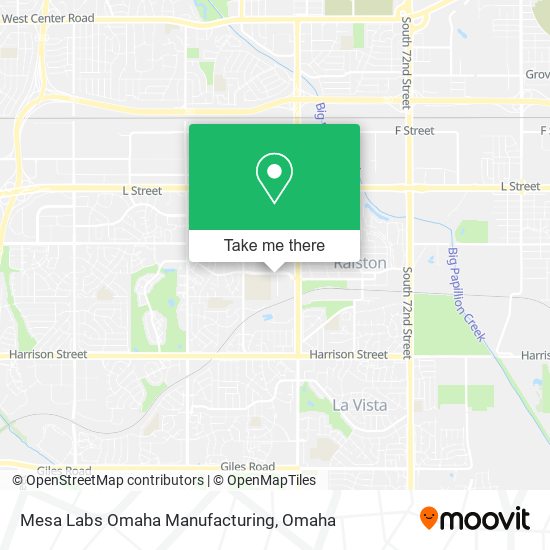 Mapa de Mesa Labs Omaha Manufacturing