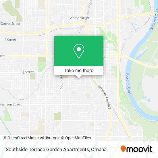 Mapa de Southside Terrace Garden Apartments