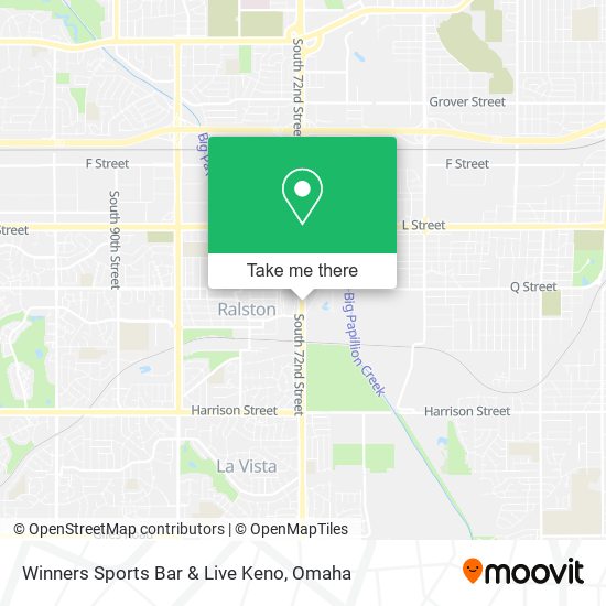 Winners Sports Bar & Live Keno map