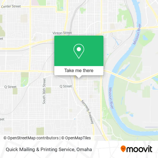 Mapa de Quick Mailing & Printing Service