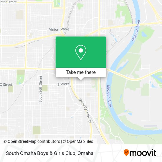 Mapa de South Omaha Boys & Girls Club