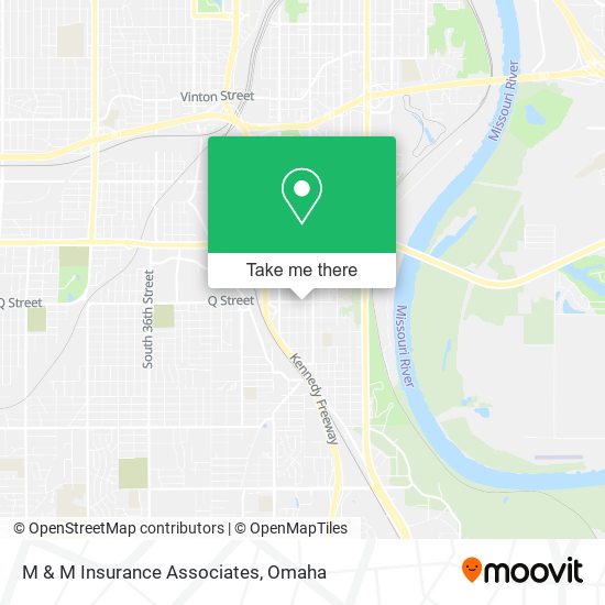 M & M Insurance Associates map