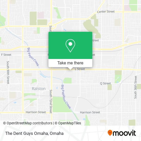 The Dent Guys Omaha map