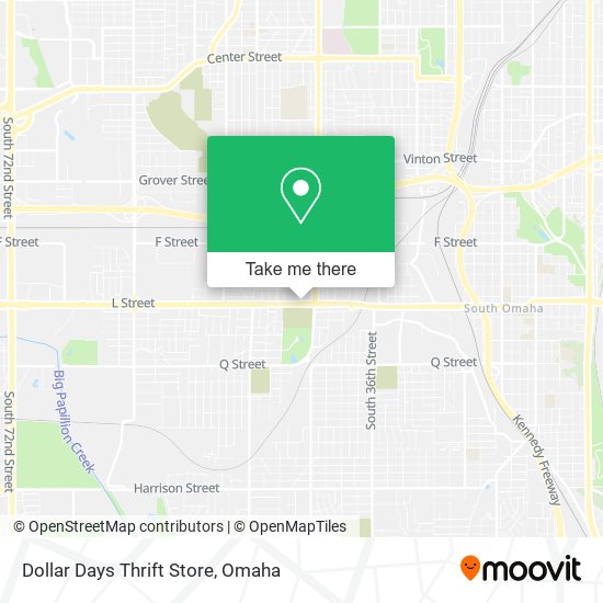 Dollar Days Thrift Store map
