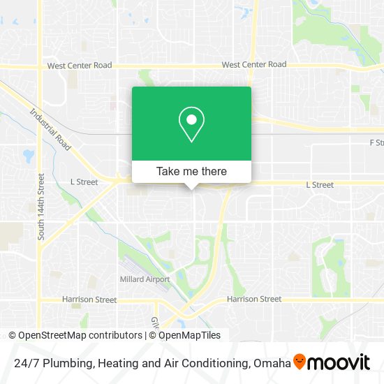 24 / 7 Plumbing, Heating and Air Conditioning map