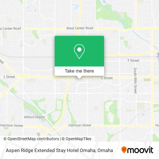 Mapa de Aspen Ridge Extended Stay Hotel Omaha