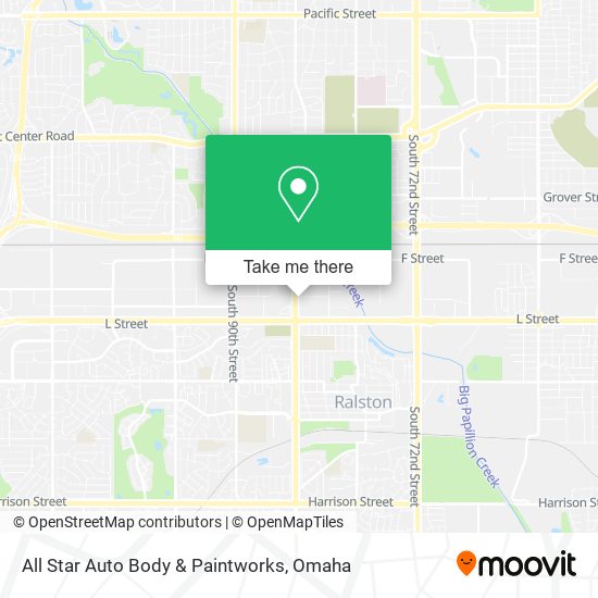 All Star Auto Body & Paintworks map