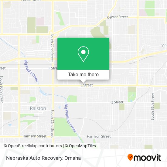 Nebraska Auto Recovery map