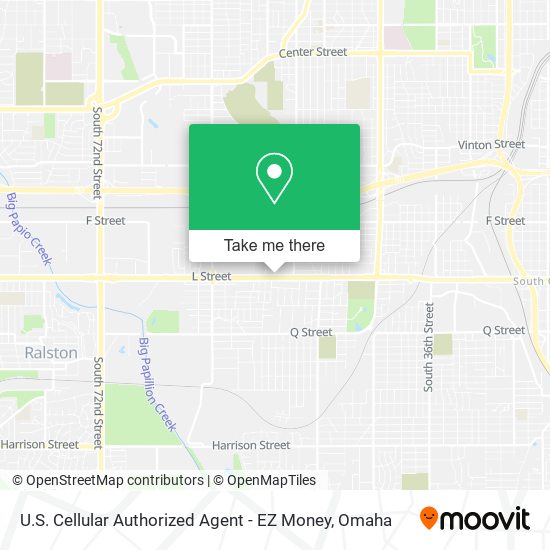 Mapa de U.S. Cellular Authorized Agent - EZ Money