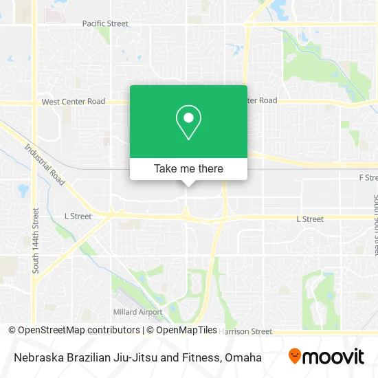 Mapa de Nebraska Brazilian Jiu-Jitsu and Fitness