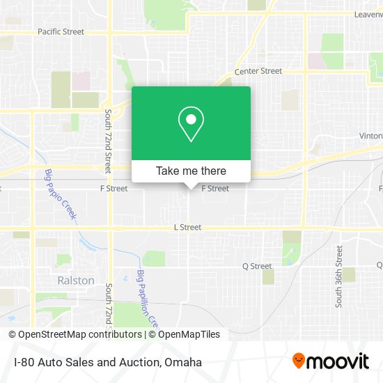 I-80 Auto Sales and Auction map