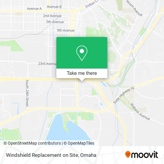 Mapa de Windshield Replacement on Site