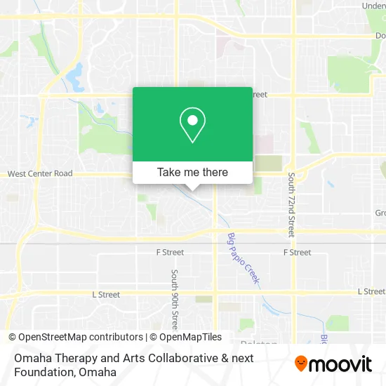 Mapa de Omaha Therapy and Arts Collaborative & next Foundation