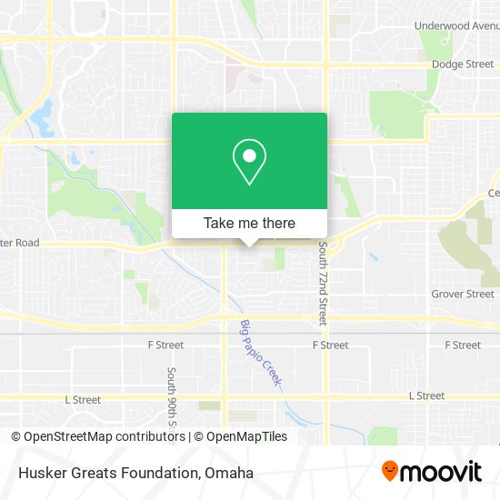 Husker Greats Foundation map