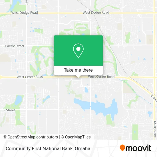 Community First National Bank map