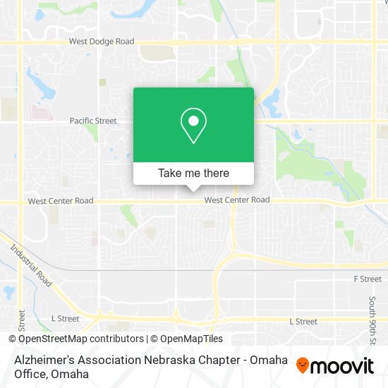 Alzheimer's Association Nebraska Chapter - Omaha Office map