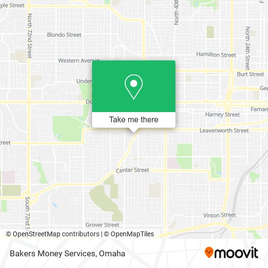 Bakers Money Services map
