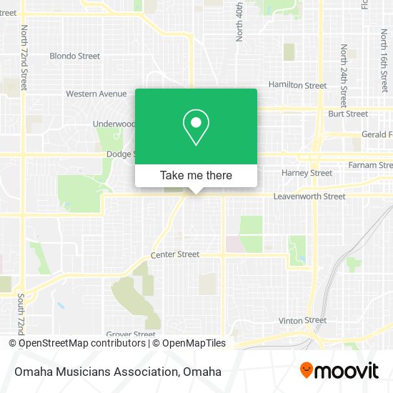 Omaha Musicians Association map