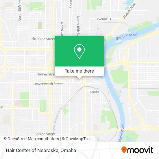 Mapa de Hair Center of Nebraska
