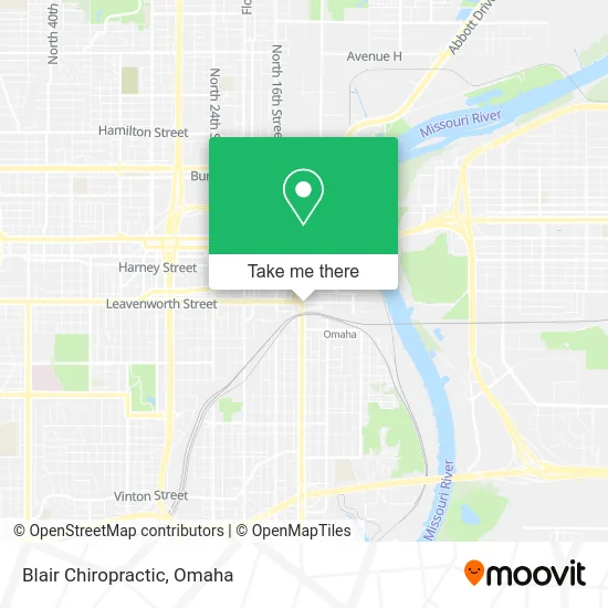 Blair Chiropractic map