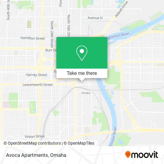 Avoca Apartments map