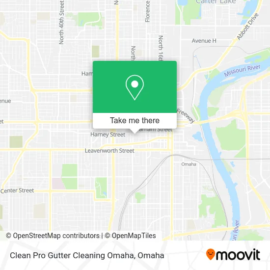 Clean Pro Gutter Cleaning Omaha map