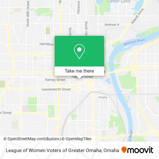 League of Women Voters of Greater Omaha map