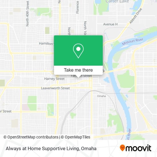 Always at Home Supportive Living map